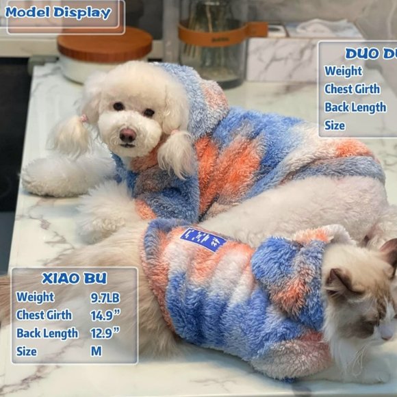 Dog Sweaters/Sweatshirts- Tie Dye- Premium Dog/Puppy Jacket Coat- SM -MED- LRG - Picture 8 of 13